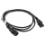 Kabel Lanberg CA-C13E-10CC-0018-BK (C14 / IEC C14 / IEC 320 C14 M - C13 F; 1,8m; kolor czarny)