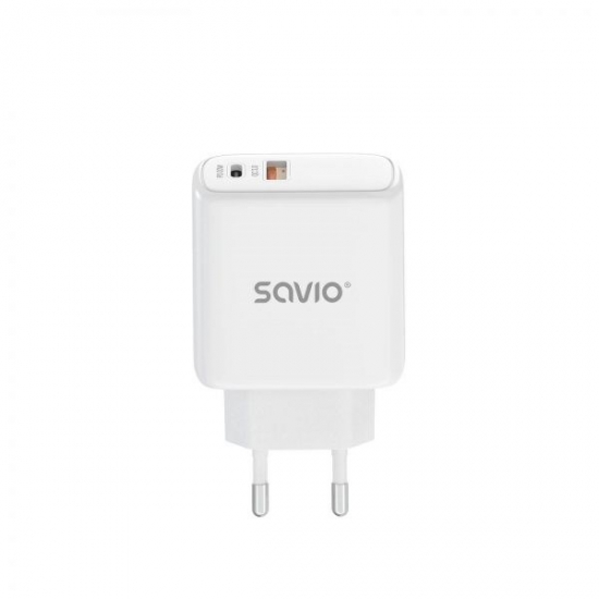 SAVIO ŁADOWARKA SIECIOWA 30W QUICK CHARGE, POWER DELIVERY 3.0 LA-06