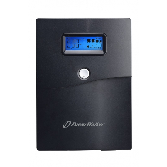 POWER WALKER UPS LINE-IN VI 3000 SCL (4X SCHUKO 230V, RJ11/45 IN/OUT, USB, LCD)