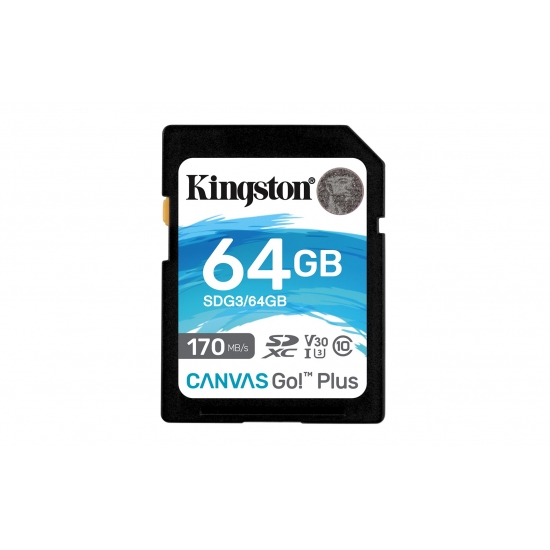 KINGSTON SDXC 64GB CANVAS GO! PLUS