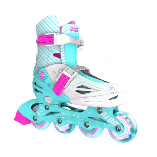 Yvolution Rolki Neon Inline rozm.30-33 morski róż