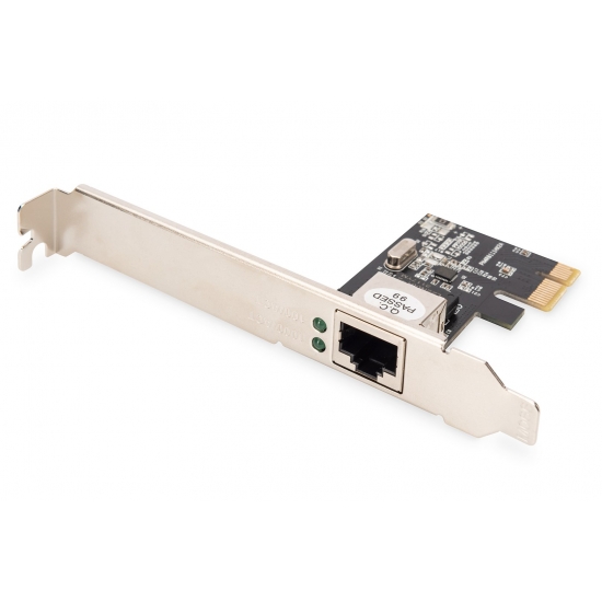 DIGITUS KARTA SIECIOWA PCIE PRZEWODOWA DN-10130-1, PCI EXPRESS DO GIGABIT 10/100/1000 MBPS, LOW PROFILE