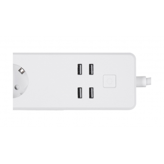 WOOX SMART LISTWA ZASILAJĄCA WI-FI 3X SCHUKO ŁADOWARKA 4X USB R4028