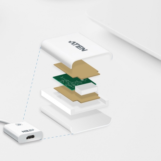 ATEN ADAPTER AKTYWNY VC981-AT MINI DISPLAYPORT - 4K