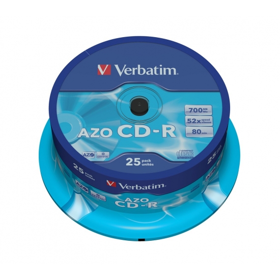 Płyta CD Verbatim 43352 (700MB; 52x; 25szt.; Cake)