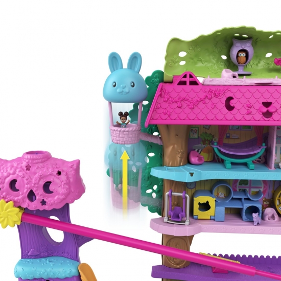 Polly Pocket Przygody zwierzątek Domek na drzewie HHJ06 MATTEL