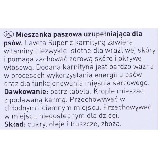 Beaphar Laveta Linienie Wypadanie Sierści Łupież dla psa 50ml