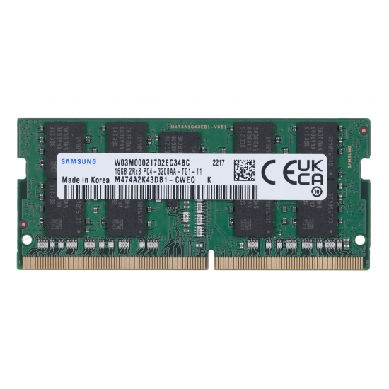 Samsung SO-DIMM ECC 16GB DDR4 2Rx8 3200MHz PC4-25600 M474A2K43DB1-CWE