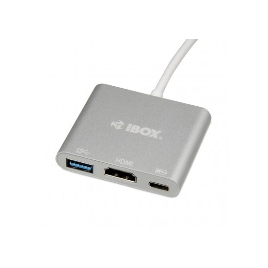 Adapter IBOX IUH3CFT1 (kolor srebrny)