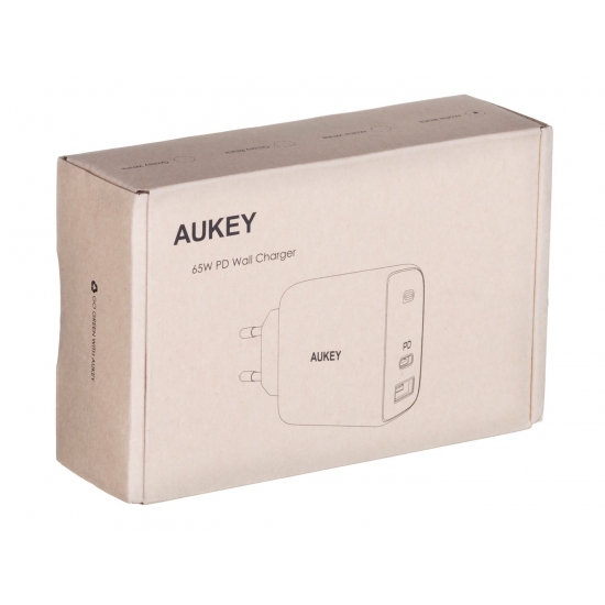 AUEKY PA-B3 BLACK ŁADOWARKA SIECIOWA 65W 2XUSB-C