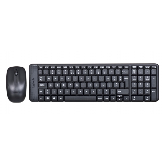 Zestaw klawiatura + mysz membranowa Logitech MK220 920-003168 (USB 2.0; kolor czarny; optyczna)