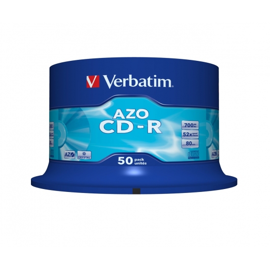 Płyta CD Verbatim 43343 (700MB; 52x; 50szt.; Cake)