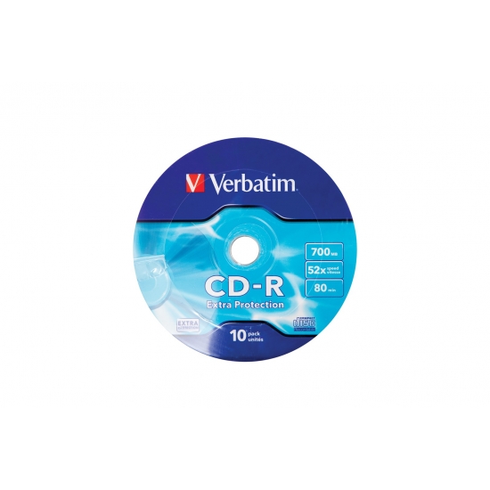 Płyta CD Verbatim 43725 (700MB; 52x; 10szt.; Spindle)