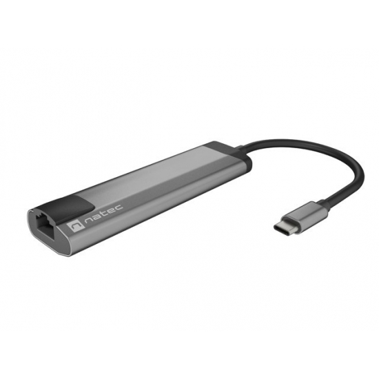 NATEC MULTIPORT FOWLER GO USB-C -> HUB USB 3.0 X2, HDMI 4K, USB-C PD, RJ45 NMP-1985