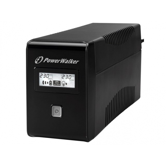 POWER WALKER UPS LINE-IN VI 650 LCD 650VA 2X SCHUKO, RJ11, USB, LCD