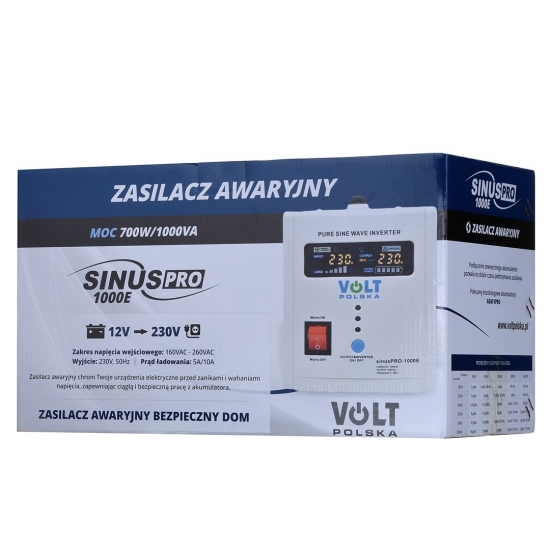 VOLT POLSKA ZASILACZ AWARYJNY SINUS PRO 1000 E