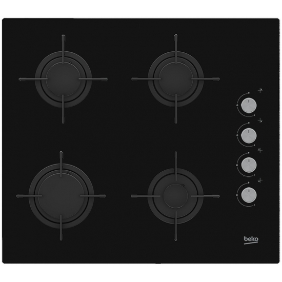 Płyta gazowa Beko HILG64120S (4 pola grzejne; kolor czarny)