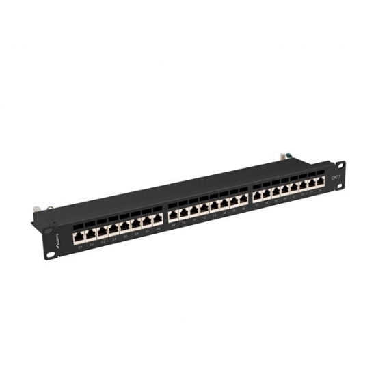 LANBERG PATCH PANEL 19" 24 PORT 1U KAT.7 FTP CZARNY PPS7-1024-B