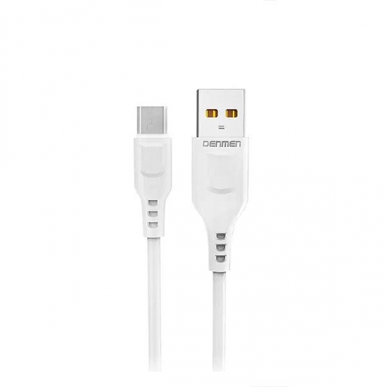 DENMEN KABEL USB MICRO 2.4A BIAŁY 1M D01V