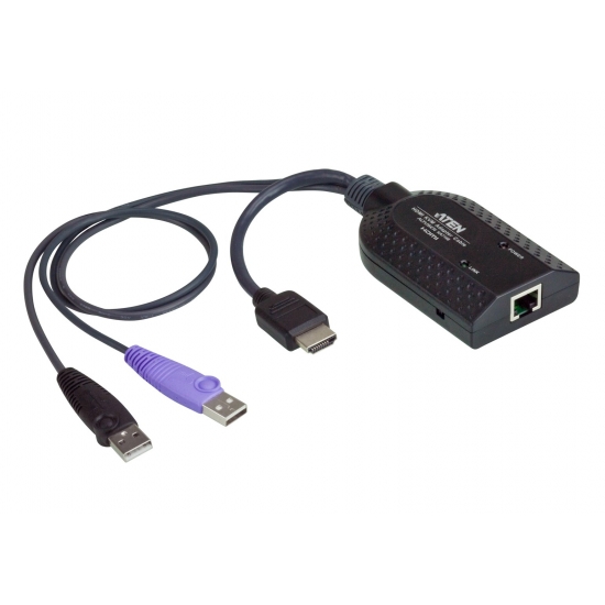 Adapter ATEN KA7168 (HDMI, USB 2.0 - RJ45 ; kolor czarny)