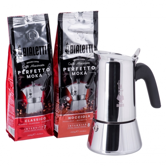 Bialetti Venus 6tz+kawa Nocciola 250g+Classico 250g