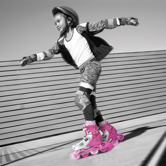 Yvolution Rolki Neon Inline rozm.30-33 różowe