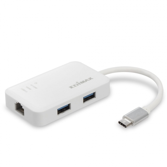 Karta sieciowa EDIMAX EU-4308 (RJ-45, USB 3.0, USB-C; 1x 10/100/1000Mbps)