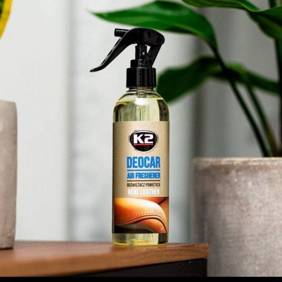 K2 DEOCAR REAL LEATHER 250ML - odświeżacz powietrza