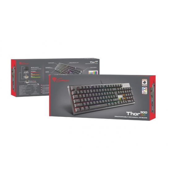 GENESIS KLAWIATURA MECHANICZNA THOR 300 RGB (OUTEMU RED) US NKG-1595