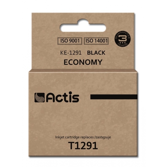 Tusz ACTIS KE-1291 (zamiennik Epson T1291; Standard; 18 ml; czarny)