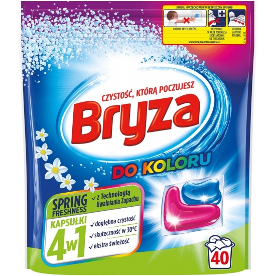 BRYZA Kapsułki do Prania 4w1 SpringFresh Kolor40szt