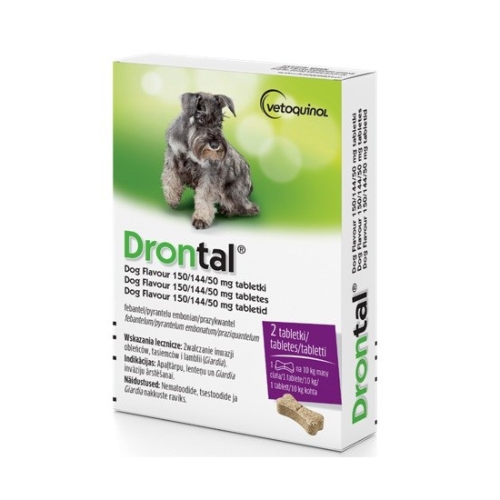 Vetoquinol Drontal tab. odrobaczające pies do 10kg