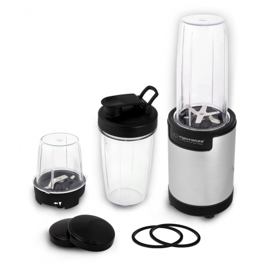 Blender sportowy do mielenia Esperanza NUTRI BOMB EKM030 (900W; kolor czarno-srebrny)