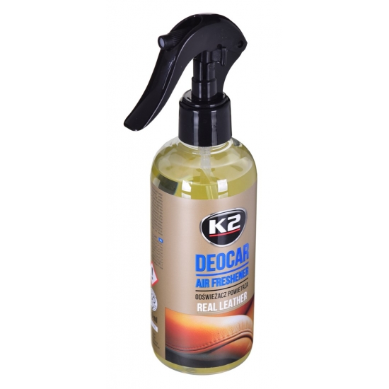 K2 DEOCAR REAL LEATHER 250ML - odświeżacz powietrza