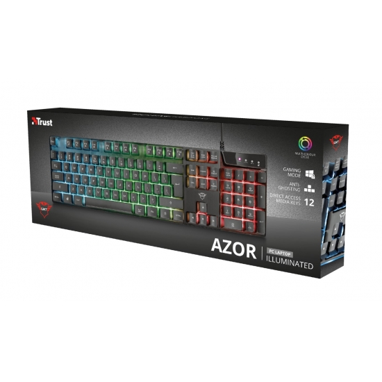 Klawiatura TRUST GXT835 AZOR GAMING KEYBOARD US