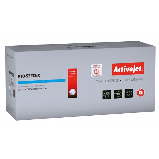 Toner Activejet ATO-532CNX (zamiennik OKI 46490607; Supreme; 6000 stron; niebieski)