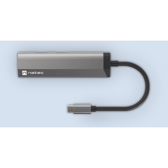 NATEC MULTIPORT FOWLER SLIM USB-C->HUB USB 3.0 X2, HDMI 4K, USB-C PD NMP-1984