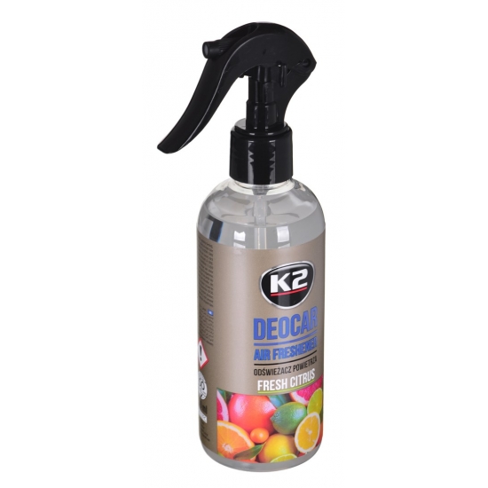 K2 DEOCAR FRESH CITRUS 250ML - odświeżacz powietrza