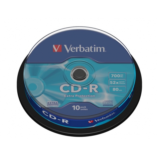 Płyta CD Verbatim 43437 (700MB; 52x; 10szt.; Cake)