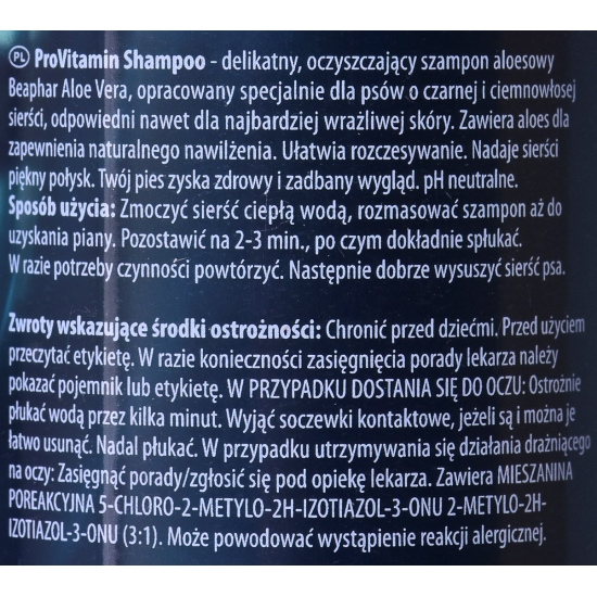 Beaphar szampon do czarnej ciemnej sierści dla psa 250ml