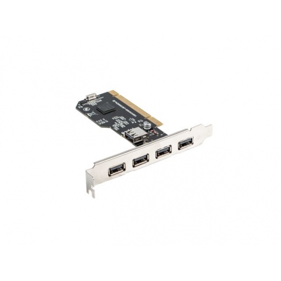 LANBERG KARTA PCI -> 4X USB 2.0 + 1X USB-A WEWNĘTRZNY PCI-US2-005