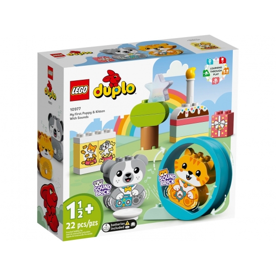 LEGO DUPLO 10977 Mój pierwszy szczeniak i kotek z odgłosami