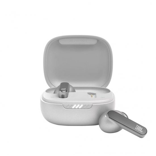 JBL LIVE Pro 2, True Wireless NC Earbuds, Wireless Charging, full touch, Silver