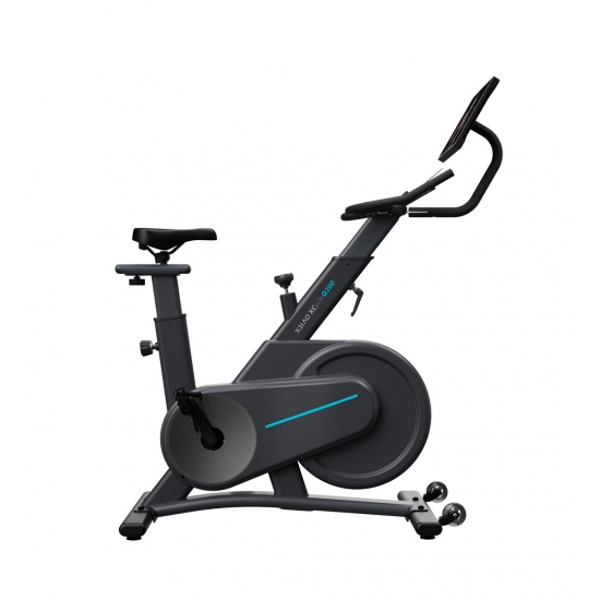 Rower spinningowy, stacjonarny, magnetyczny OVICX Q200X z ekranem dotykowym 15,6" TFT, WIFI bluetooth&app