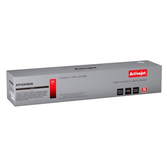 Toner Activejet ATP-KXFA92N (zamiennik Panasonic KXFAT92/KXFAT411; Supreme; 2000 stron; czarny)