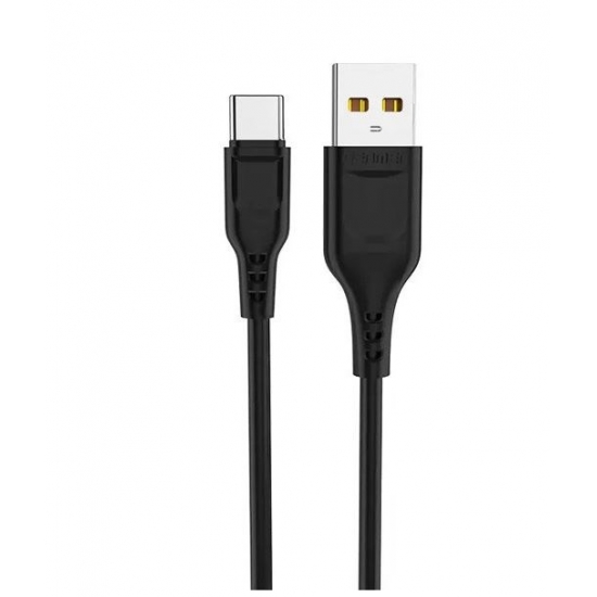 DENMEN KABEL USB MICRO 2.4A CZARNY 2M.OPLOT ABS/PVC D23V