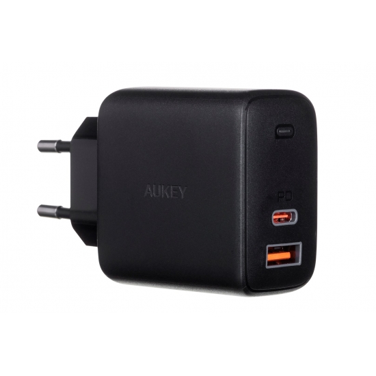 AUEKY PA-B3 BLACK ŁADOWARKA SIECIOWA 65W 2XUSB-C