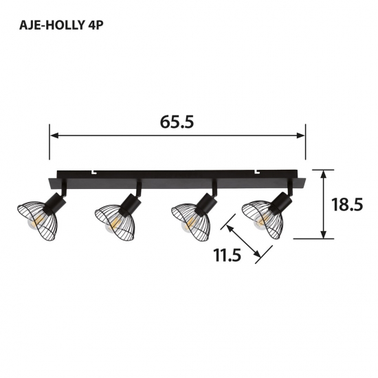 Listwa Activejet AJE-HOLLY 4P (160 W; E14 x 4)