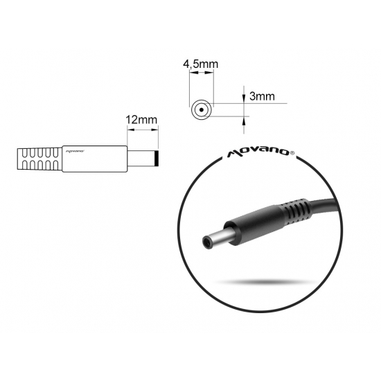 MITSU ZASILACZ 19.5V 4.62A (4.5X3.0 PIN) - DELL