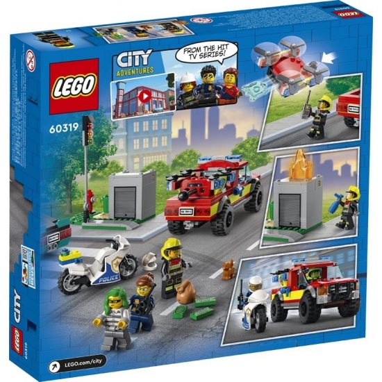 LEGO City 60319 Akcja strażacka i policyjny pościg